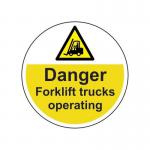 Danger Forklift Trucks- R 9 Floor Graphic (400 mm Dia.) 426817