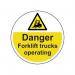 Danger Forklift Trucks- R 9 Floor Graphic (400 mm Dia.) 426817