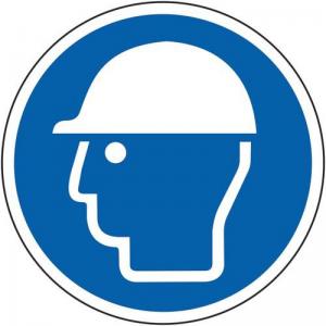 Safety Helmet Symbol - R9 Floor Graphic 400mm Dia. 426818
