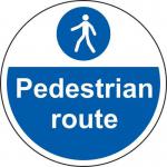 Pedestrian Route -r 9 Floor Graphic (400 mm Dia.) 426822