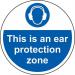This Is An Ear Protectionzone - R 9 Floor Graphic (400 mm Dia.) 426824