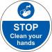 Stop Clean Your Hands- R 9 Floor Graphic (400 mm Dia.) 426828