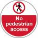 No Pedestrian Access- R 9 Floor Graphic (400 mm Dia.) 426830