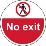 No Exit - R 9 Floorgraphic (400 mm Dia.) 426831
