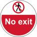 No Exit - R 9 Floorgraphic (400 mm Dia.) 426831