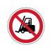 No Forklifts Symbol -r 9 Floor Graphic (400 mm Dia.) 426834