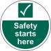 Site Safety Starts Here- R 9 Floor Graphic (400 mm Dia.) 426836