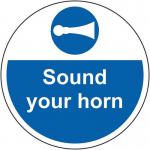 Sound Your Horn - R 9 Floor Graphic (400 mm Dia.) 426840