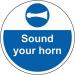 Sound Your Horn - R 9 Floor Graphic (400 mm Dia.) 426840