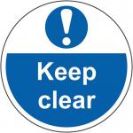 Keep Clear - R 9 Floorgraphic (400 mm Dia.) 426841