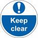 Keep Clear - R 9 Floorgraphic (400 mm Dia.) 426841