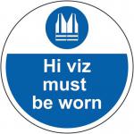 Hi Vis Must Be Worn -r 9 Floor Graphic (400 mm Dia.) 426844