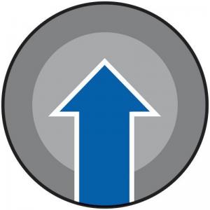 Arrow Symbol Blue - R9 Floor Graphic 400mm Dia. 426848