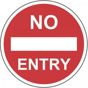No Entry - R9 Floor Graphic 400mm Dia. 426852