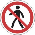 No Pedestrian Access Symbol- R 9 Floor Graphic (400 mm Dia.) 426854