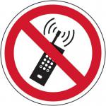 No Mobile Phones Symbol- R 9 Floor Graphic (400 mm Dia.) 426855