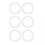 White Circles - R 9 Floorsignals (90 mm Dia.) Pack of 100 426878