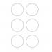 White Circles - R 9 Floorsignals (90 mm Dia.) Pack of 100 426878