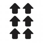 Black Arrows - R 9 Floorsignals (90 X 90 Mm) Pack of 100 426883