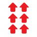 Red Arrows - R 9 Floorsignals (90 X 90 Mm) Pack of 100 426885