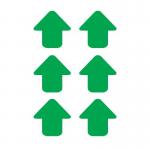Green Arrows - R 9 Floorsignals (90 X 90 Mm) Pack of 100 426886