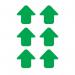 Green Arrows - R 9 Floorsignals (90 X 90 Mm) Pack of 100 426886