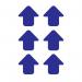 Blue Arrows - R 9 Floorsignals (90 X 90 Mm) Pack of 100 426887