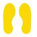 Yellow Footprints - R 9 Floor Signals (300 X 100 Mm) 5 Pairs 426888