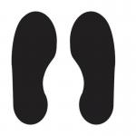 Black Footprints - R 9 Floor Signals (300 X 100 Mm) 5 Pairs 426889