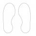 White Footprints - R 9 Floor Signals (300 X 100 Mm) 5 Pairs 426890