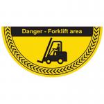Danger Forklift Area- R 9 Floor Graphic (750 X 375 Mm) 426896