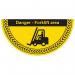 Danger Forklift Area- R 9 Floor Graphic (750 X 375 Mm) 426896