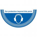 Ear Protection Beyond Thispoint - R 9 Floor Graphic (750 X 375 Mm) 426902