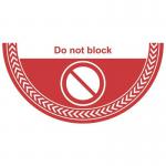 Do Not Block - R 9 Floor Graphic (750 X 375 Mm) 426903