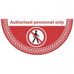 Authorised Personnel Only- R 9 Floor Graphic (750 X 375 Mm) 426906