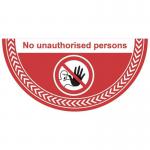No Unauthorised Persons- R 9 Floor Graphic (750 X 375 Mm) 426908