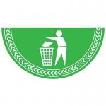 Litter Symbol - R 9 Floor Graphic (750 X 375 Mm) 426911