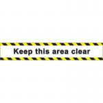 Keep This Area Clear- R 9 Floor Graphic (600 X 100 Mm) 426919