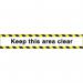 Keep This Area Clear- R 9 Floor Graphic (600 X 100 Mm) 426919