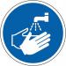 Wash Hands Symbol -r 9 Floor Graphic (400 mm Dia.) 426925