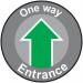 One Way Entrance -r 9 Floor Graphic (400 mm Dia.) 426927