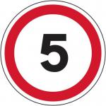 5 Mph Symbol - R 9 Floorgraphic (400 mm Dia.) 426929