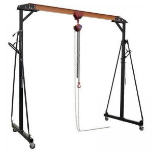 Adjustable portable steel gantry crane kit, 500kg capacity 427086