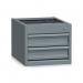 Storage Drawer Unit Grey 2 X 100 mm 427125