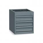 Storage Drawer Unit Grey 3 X 100 mm 427126