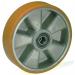 Wheel, Pallet Truck Steering, 160 mm Dia.,ball Journal Wheel Aluminium with Polyurethane Tyre 427195