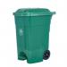 70L light duty pedal operated wheelie bin, green 427339