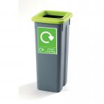 Colour coded open top recycling bin stations 427342