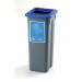 Colour coded open top recycling bin stations 427343