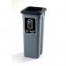 Colour coded open top recycling bin stations 427344